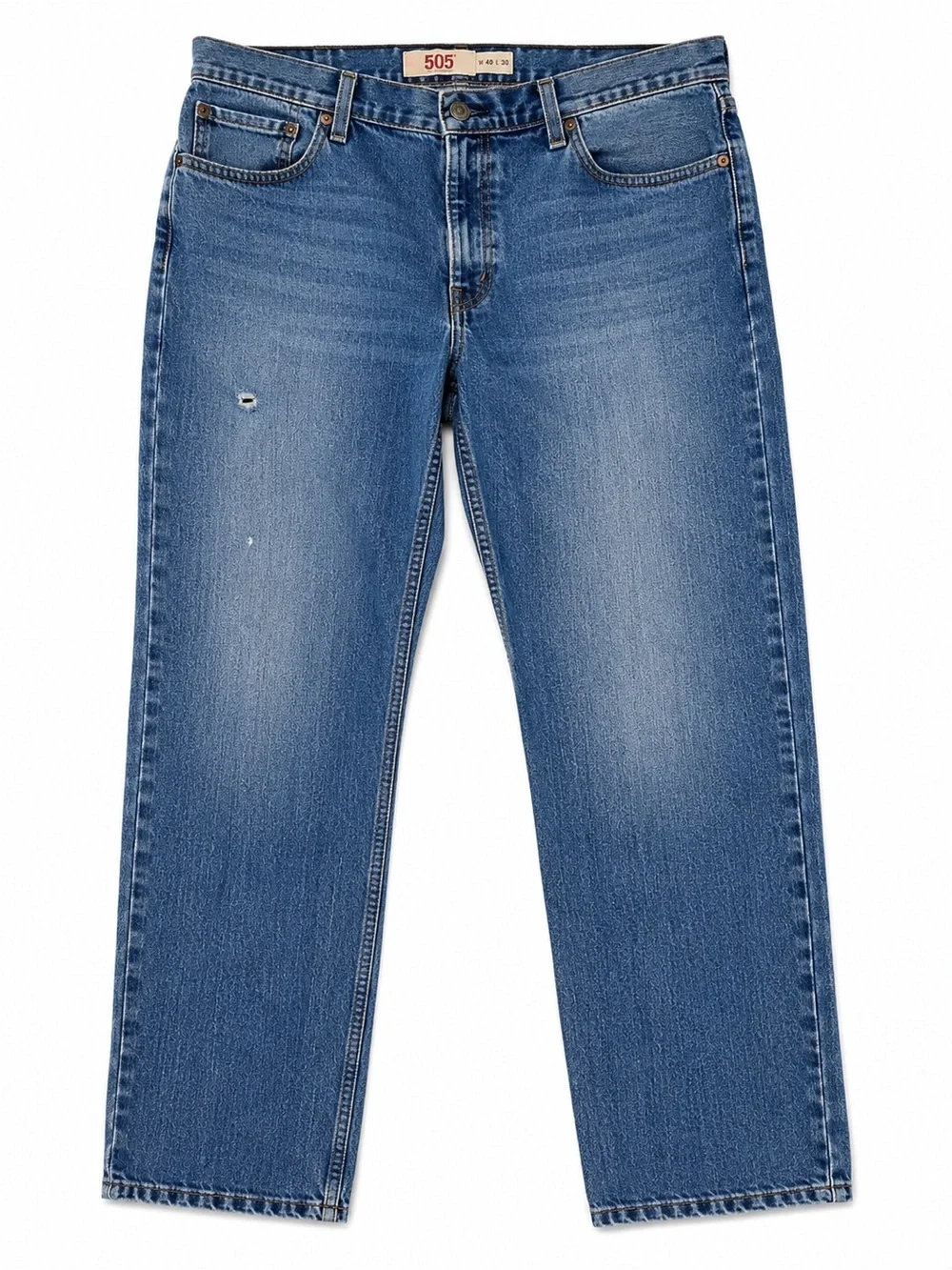 Levi’s 505 Regular Fit Straight Leg Jeans Medium Wash W40 L30 Men